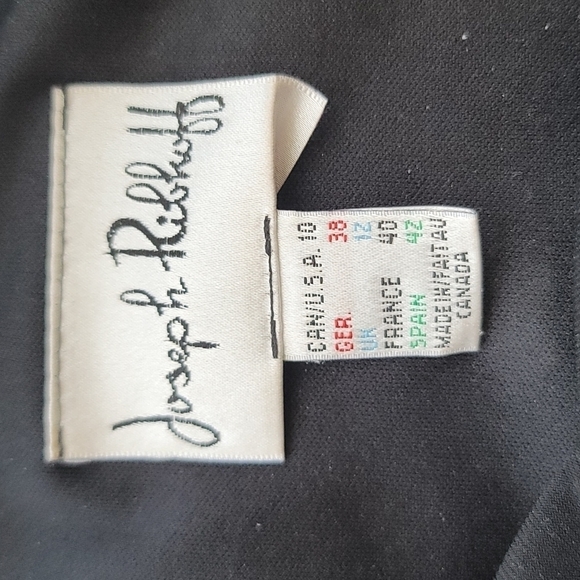 JOSEPH Ribkoff Cocktail Formal Black Dress Size 10 - Picture 8 of 11